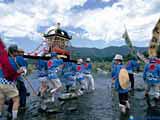 「神輿渡河」伊那市川手