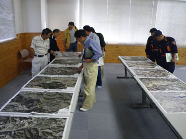 土砂災害警戒区域図の展示