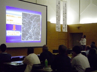 三六災害の小渋川流域での崩壊の説明